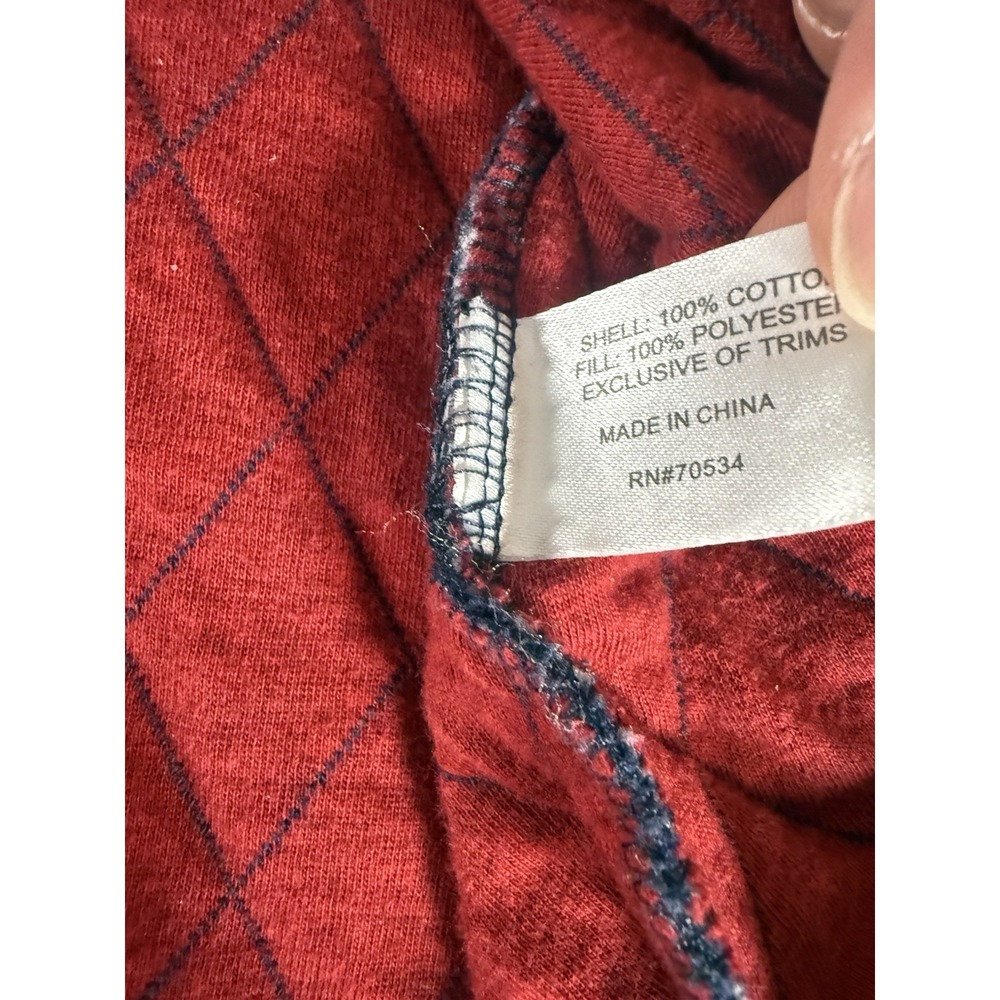 Orvis Sweater Adult Large Blue Quilted Pullover Long Sleeve Argyle Warm Mens - Picture 7 of 10